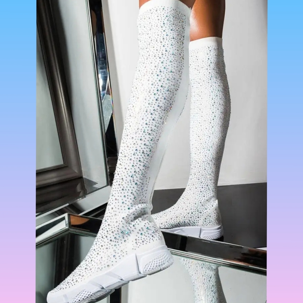 RHINESTONE SNEAKERS 🎼HOSTPICK🎼 - Picture 2 of 9